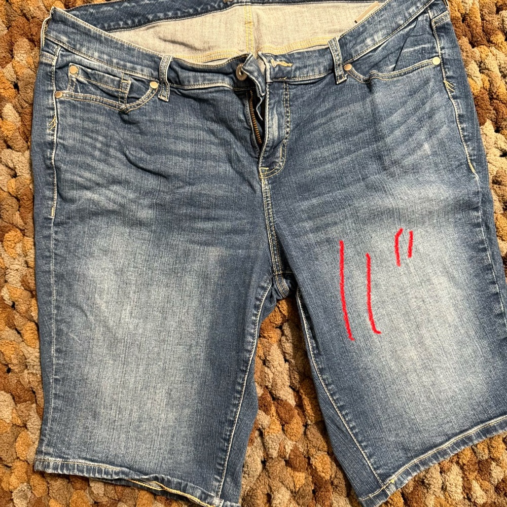 Torrid denim shorts.